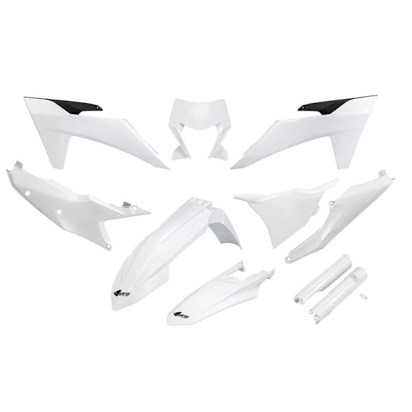 Ufo Ktm Exc/exc-f 2024-2024 With Headlight Ktkit530f-042 Fork Protectors & Plastikkit