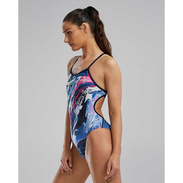 Tyr Badedragt Crosscut Tiebak Transt  26 Kvinde