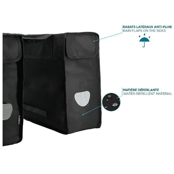 Mobilis Double Luggage Carrier Sidetasker 30l Sort