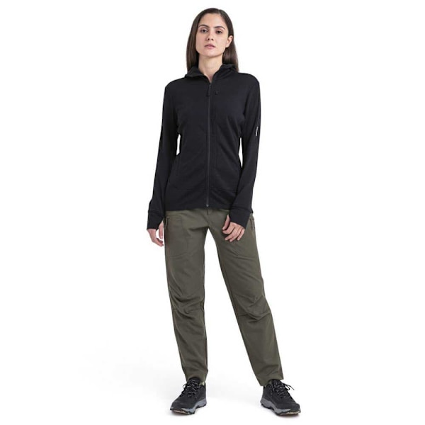 Icebreaker Merino 260 Quantum Iv Sweatshirt Med Lynlås Sort L Kvinde