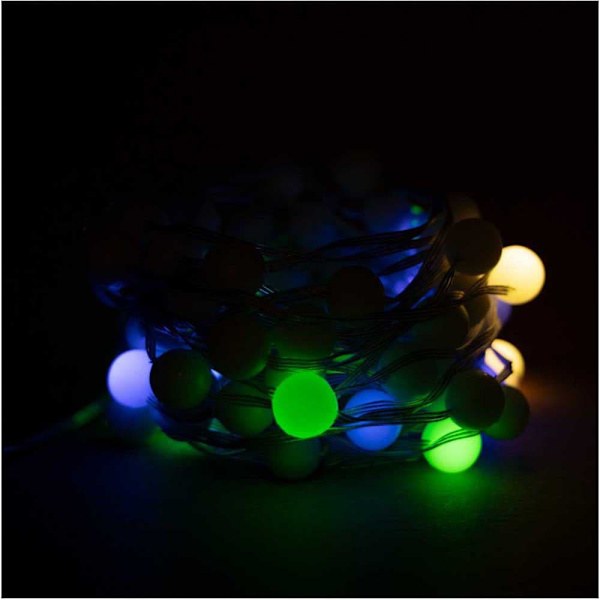 Muvit Io Mini Globe Dreamcolor Garland Wi-fi Ulkona Rgb Led-nauha Ohjaimella 10 M 66 Leds Kirkas