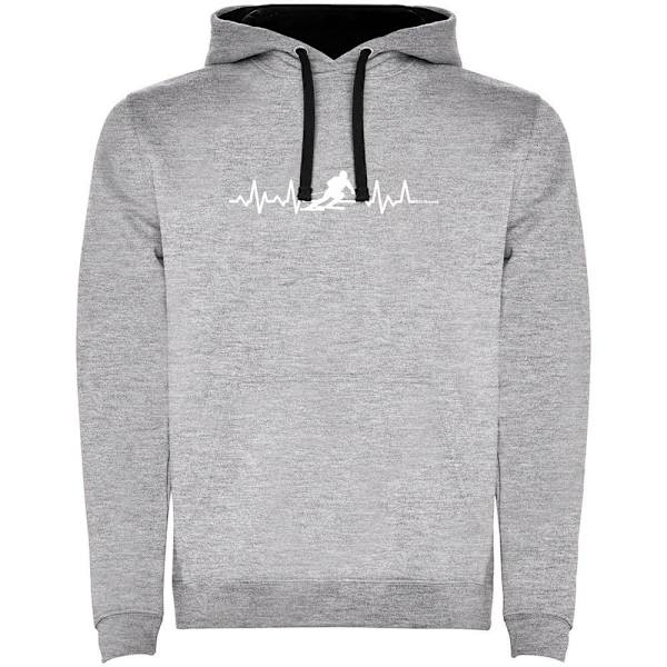 Kruskis Luvtröja Skiing Heartbeat Two-colour Grå XL Man