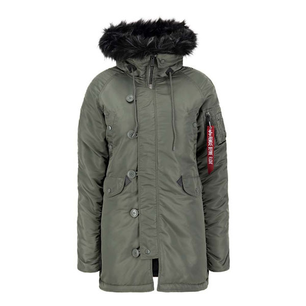 Alpha Industries N3b Vf 59 Jacka Grå L Kvinna