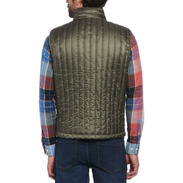 Original Penguin Rec Fill Vertical Quilted Väst Grönt XL Man