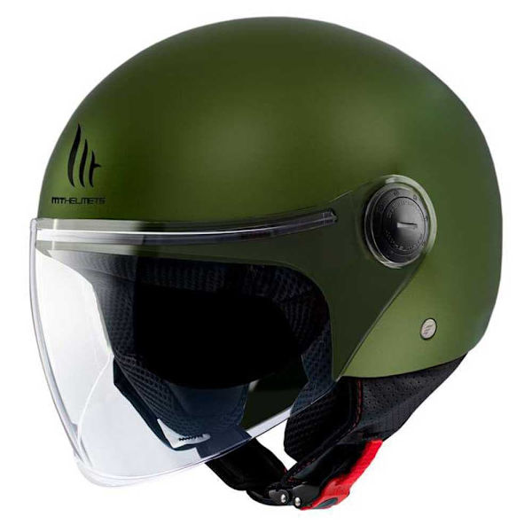 Mt Helmets Åben Ansigtshjelm Street S Solid Grøn L