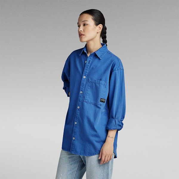 G-star D24344-d491 Relaxed Fit Overtrøje Blå XS Kvinde