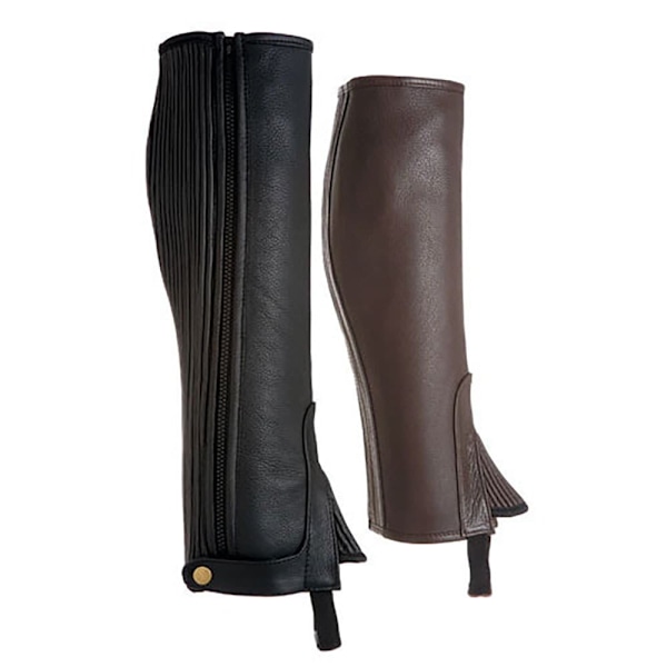 Lexhis Läder Half Chaps Brun,Svart 2XL