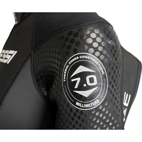 Cressi Ice 2024 7 Mm Halvtør Dragt Sort XS