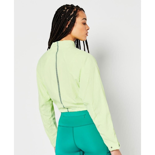 Superdry Jacka Run Cropped Weatherproof Gul M Kvinna