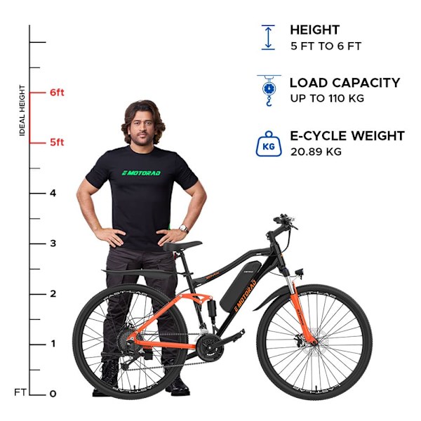 Emotorad Emx+ Elcykel Mtb  One Size / 470Wh