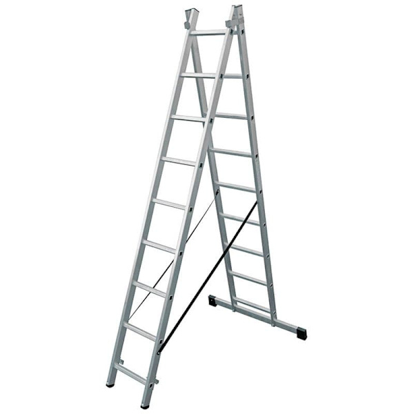 Edm Aluminium Stege Transformable 2x9 Steg Silver