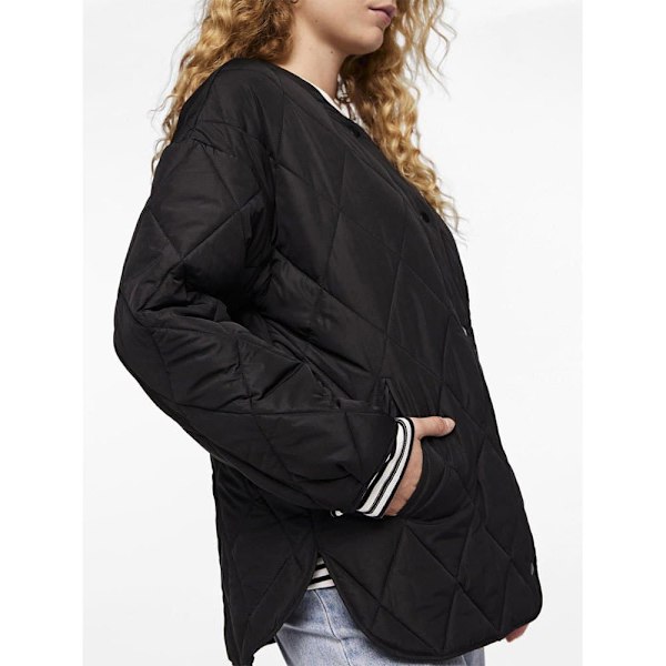 Pieces Stella Quilted Jacka Grå XL Kvinna