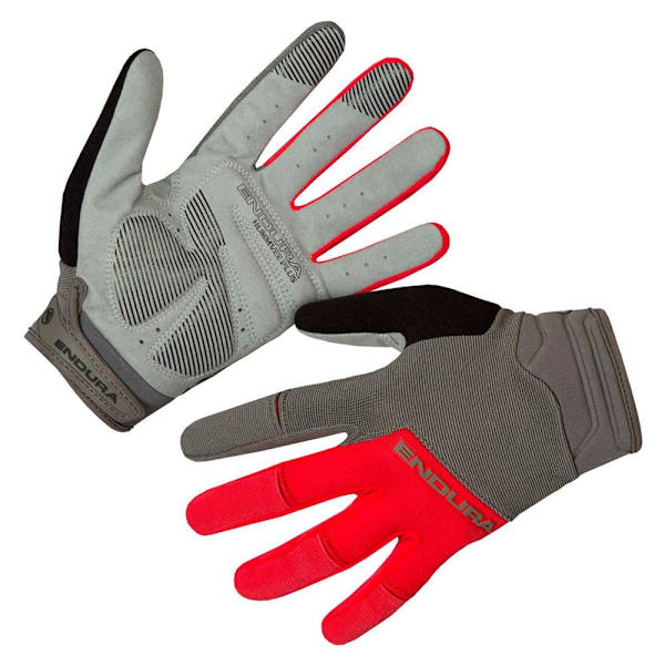 Endura Lange Handsker Hummvee Plus Ii Rød S Mand