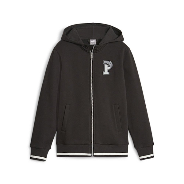 Puma Sweatshirt Med Full Dragkedja Squad Svart 13-14 Years Pojke
