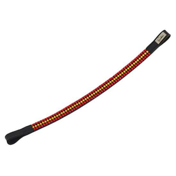 Lexhis Engelsk Spanien Flag Bredt Bridle Pandebånd 2018/1 Rød,Sort Full