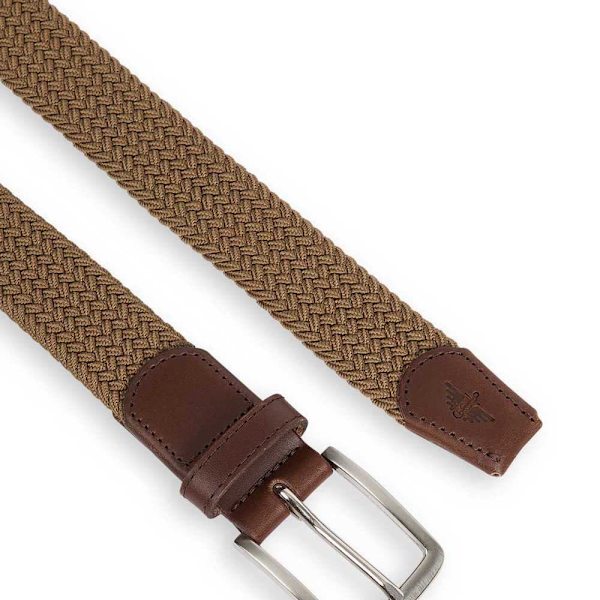 Dockers 87832-0002 Dlse Braid Bälte Beige,Brun 105 Man