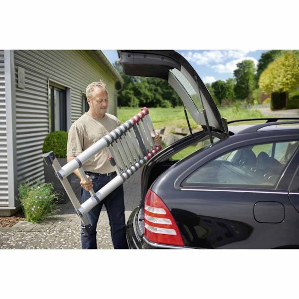 Hailo Steg Utdragbar Aluminiumstege Flexiline 380 13 Silver