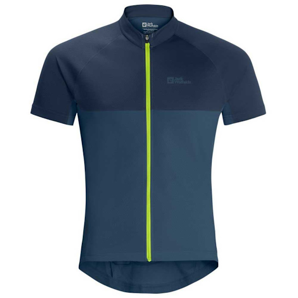Jack Wolfskin Morobbia Fz T-shirt Med Korte ærmer Blå XL Mand