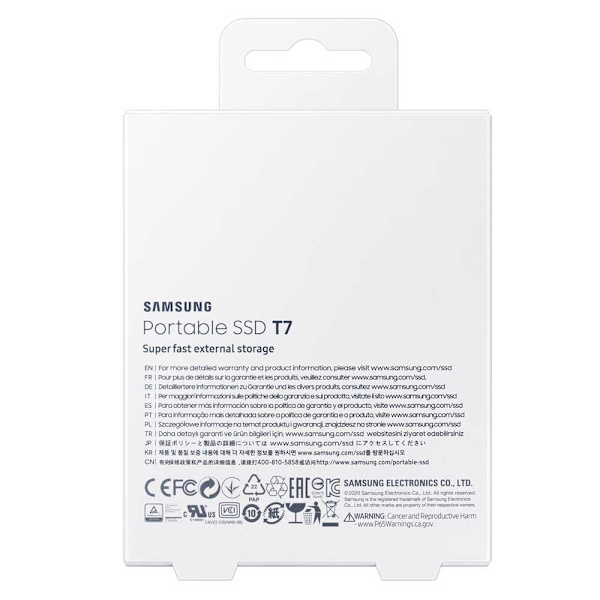 Samsung Extern Ssd Hårddisk T7 Mu-pc1t0t 1tb Svart
