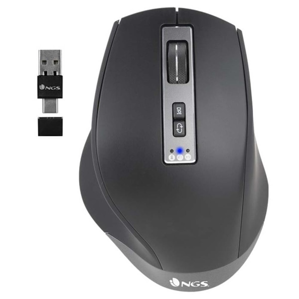 Ngs Trådløs Mus Blur-rb 3200 Dpi Sort Sort