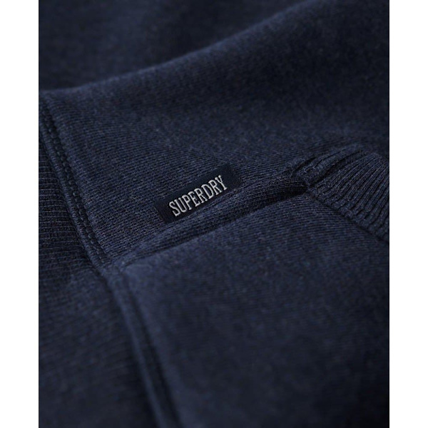 Superdry Essential Logo Huvtröja Blå S Man