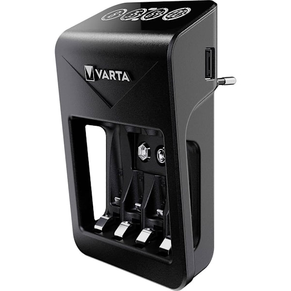 Varta Lcd Pug Oplader+ Med 4x2100mah Aa Sort