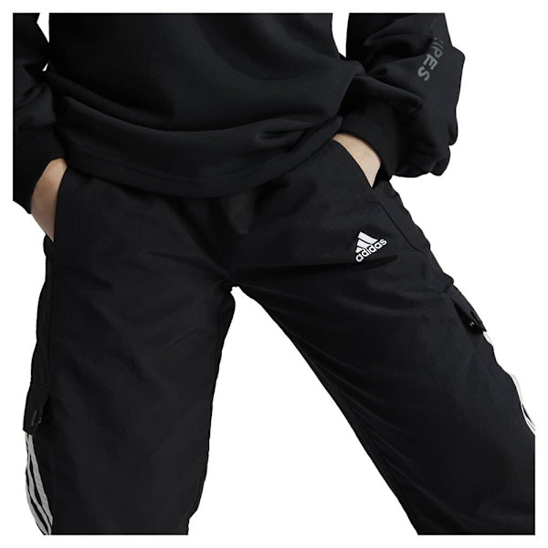 Adidas Street Jam Woven Cutted Cargobukser Sort 9-10 Years Pige