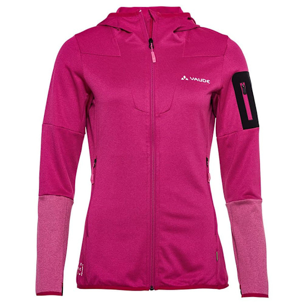 Vaude Monviso Ii Fleecejacka Med Dragkedja Rosa 36 Kvinna