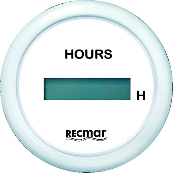 Recmar Timetæller Hvid 51 mm