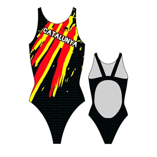 Turbo Catalonien Badedragt Pro Resist Sort L Kvinde
