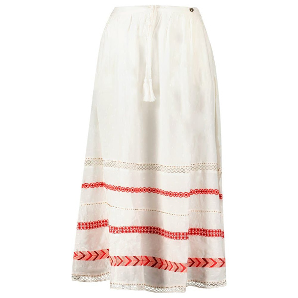 Superdry Nederdel Vintage Emb Maxi Hvid S Kvinde