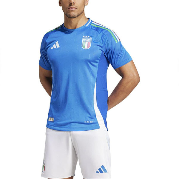 Adidas Italy Authentic 24/25 Lyhythihainen Kotipaita Sininen L