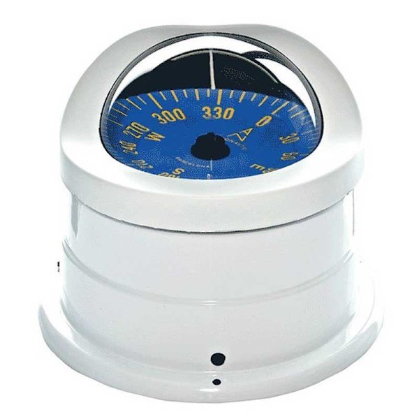 Autonautic Instrumental Deck Mount Compass Flat Card C15-0051 Hvid