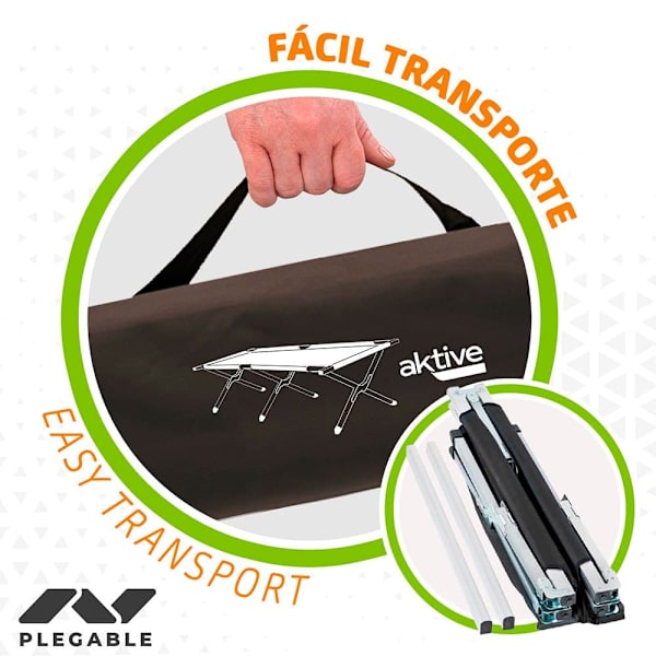 Aktive Campingseng 190x64 Cm Sort