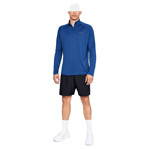 Under Armour Tech™ 2.0 Halv Lynlås Langærmet T-shirt Blå S / Regular Mand