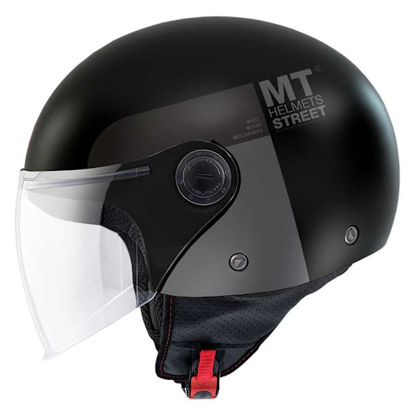 Mt Helmets Åben Ansigtshjelm Street S Inboard Sort M