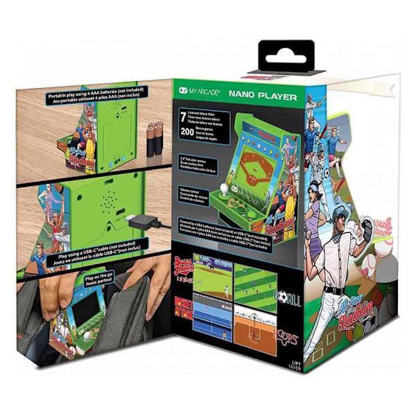 My Arcade Spil Nano Player Allstar Stadium 208 4.5´´ Retro Konsol