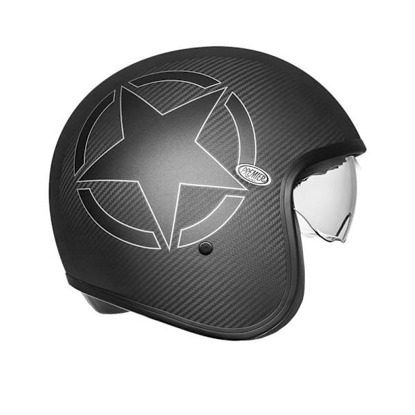 Premier Helmets Åben Ansigtshjelm 23 Vintage Star Carbon Bm 22.06 Sort L