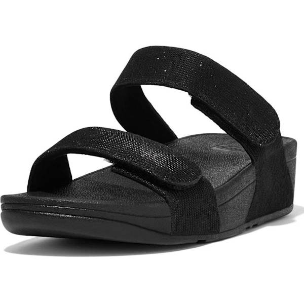Fitflop Lulu Adjustable Shimmerlux Sandaler Sort EU 39 Kvinde