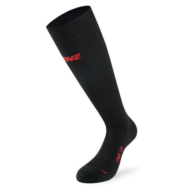 Lenz Lange Strømper Compression 2.0 Merino Sort EU 39-41 Mand