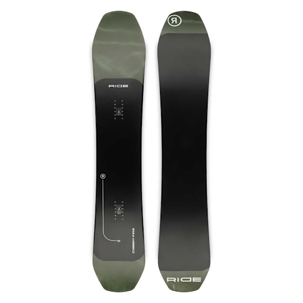 Ride Deep Fake Snowboard För Kvinnor Svart 151
