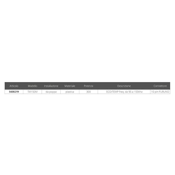 Furuno Givare Tm150m Silver