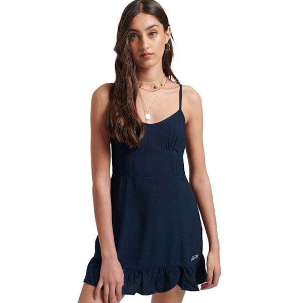 Superdry Kjole Vintage Cami Mini Blå S Kvinde