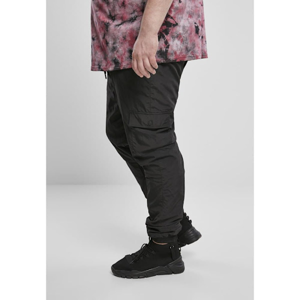 Urban Classics Nylon Track Big Cargobukser Sort 3XL Mand