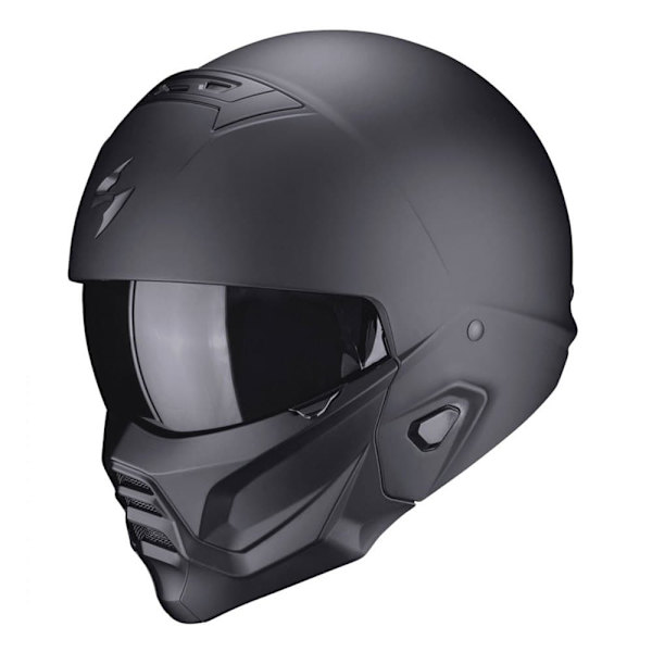 Scorpion Konvertibel Hjelm Exo-combat Ii Solid Sort L