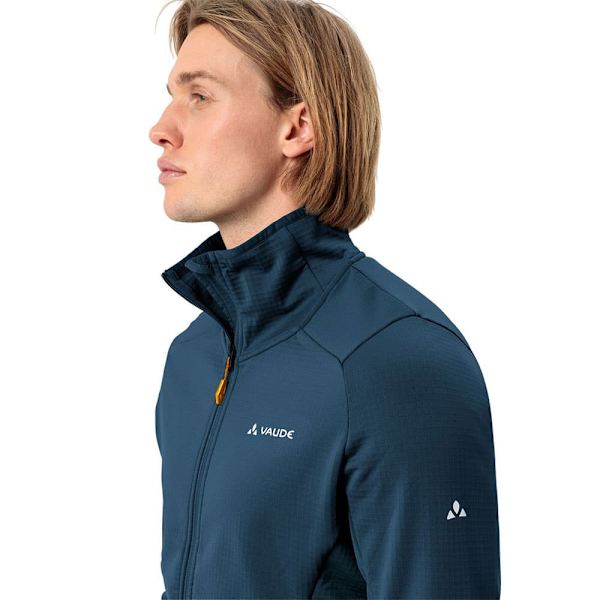 Vaude Monviso Ii Fleecejacka Med Dragkedja Blå L Man