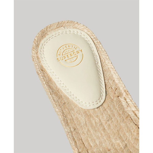 Superdry Canv Overlay Espadrillot Kultainen EU 37 Nainen