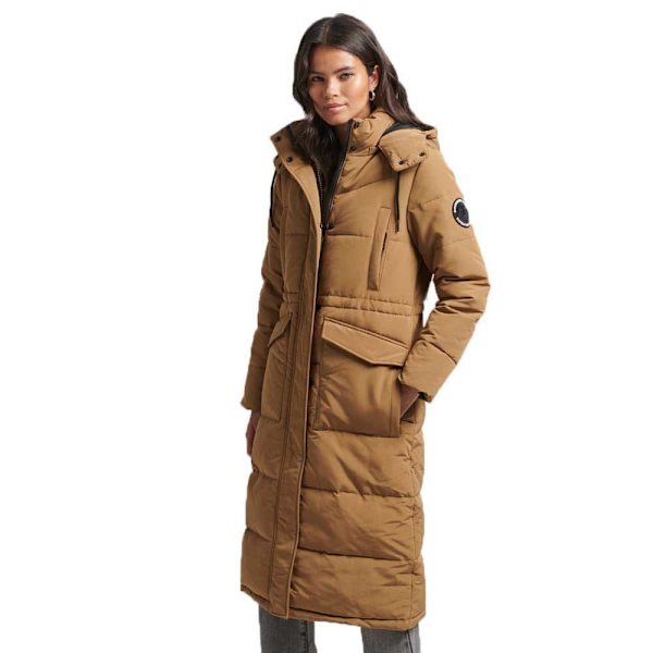 Superdry Jacka Vintage Everest Longline Brun M Kvinna