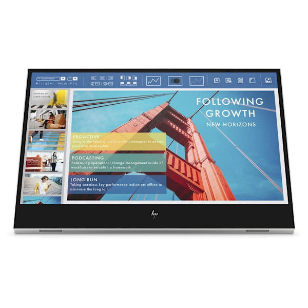 Hp Monitori 1b065aa-abb 14´´ Full Hd Ips 60hz Hopeinen One Size / EU Plug