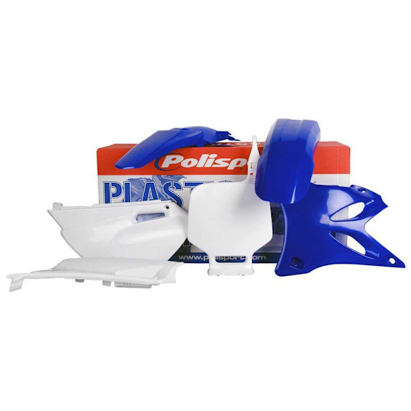 Polisport Mx Yamaha Yz85 02-14 Oem 02-12 90105 Plastkit Vit,Blå